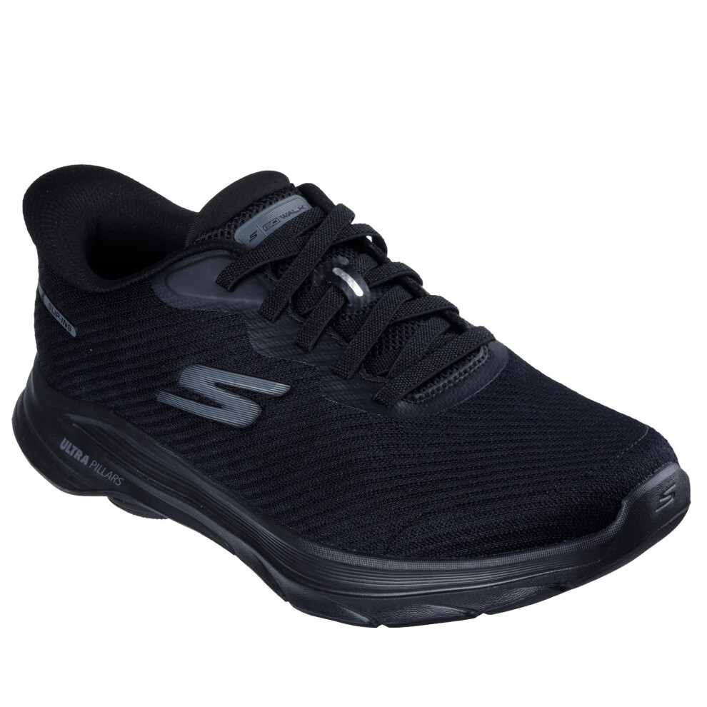 Skechers (Black, 10) Slip-Ins Walking Shoe For Men - Go Walk 8 Pate - Image 3