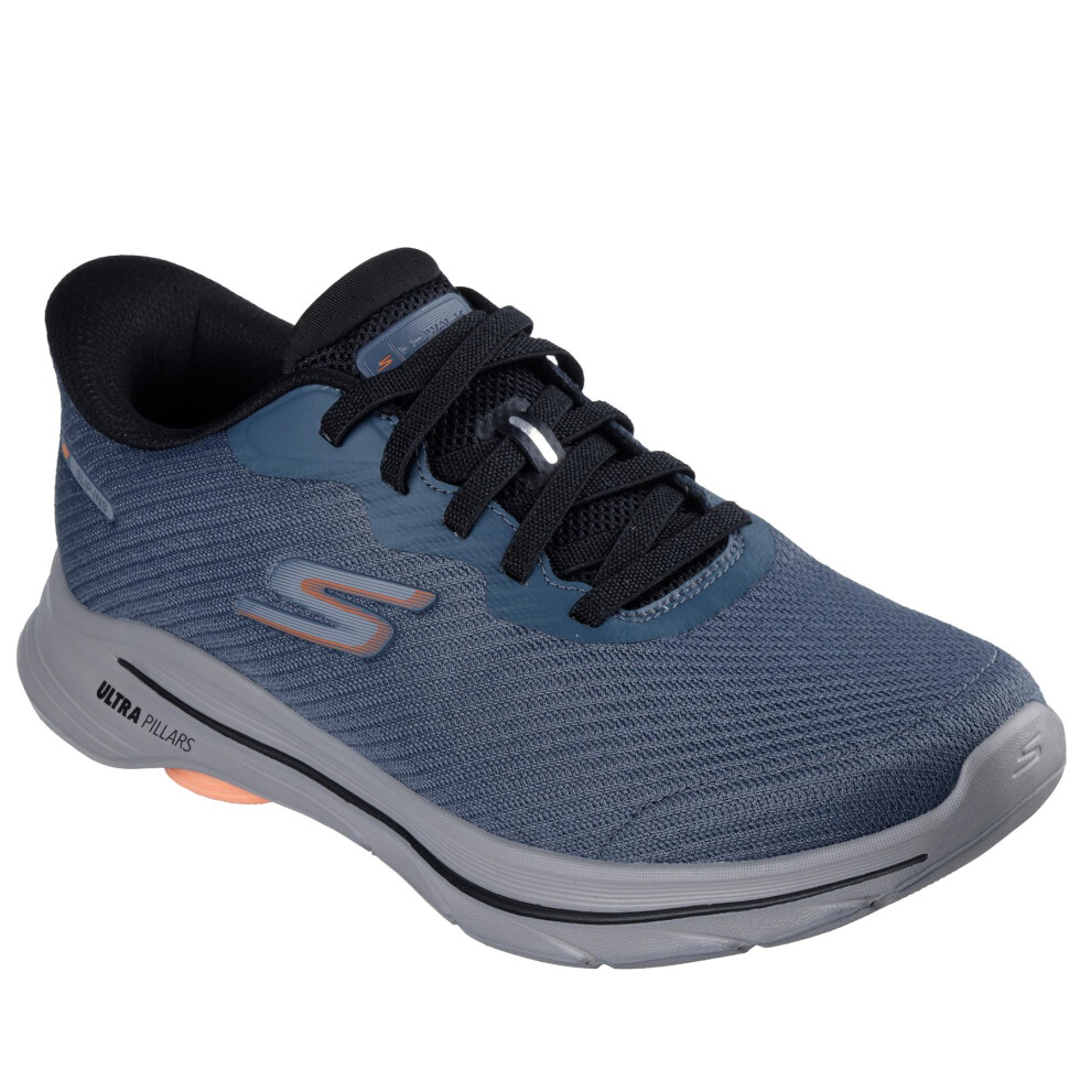 Skechers (Slate, 11) Slip-Ins Walking Shoe For Men - Go Walk 8 Pate