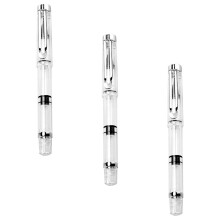 3 plumas tinta líquida, punta plástico, escritura suave para caligrafía