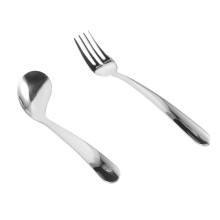 de cubiertos adaptativos curva para alimentación autónoma