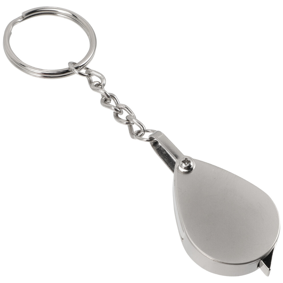 Villcase Portable Foldable Keyring Eye Loupe Magnifier Keychain Outdoor Use