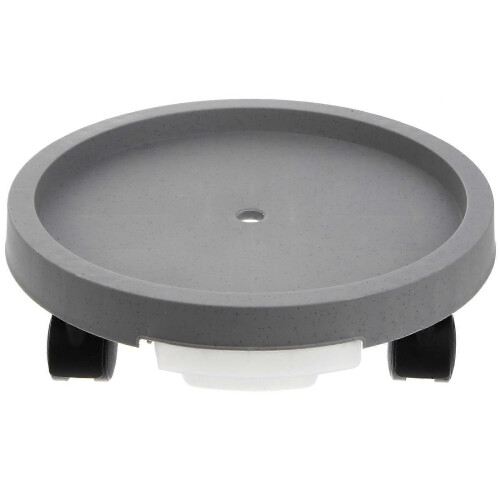Plastic Pot Holder Flowerpot Base for Moving with Wheels Grey 1