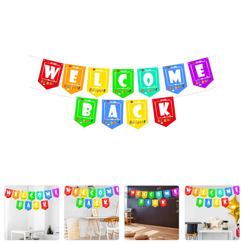 welcome back banner set for classroom decoration back to school 2