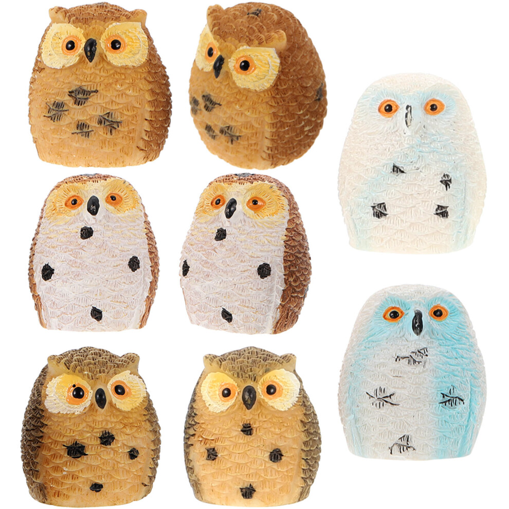24 Pcs Cute Owl Statue Bonsai Figurine Decor-image-OPC-PKK2P28-NEW