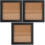 3pcs Embroidery Display Frame Square Wall Picture Frame Home Decor 5