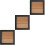 3pcs Embroidery Display Frame Square Wall Picture Frame Home Decor 7