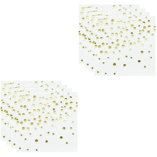 200 Pcs Golden Dinner Napkins Decorative Dot 2