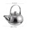 Milk Heating Tea Kettle Silver 1set 2