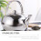 Milk Heating Tea Kettle Silver 1set 11