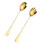 2Pcs Stainless Steel Buffet Spoon Practical Food Serving Fork (Golden) 9