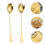 2Pcs Stainless Steel Buffet Spoon Practical Food Serving Fork (Golden) 10