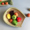 Wicker Fruit Tray Snack Serving Drying Rack Bowls - Khaki 2