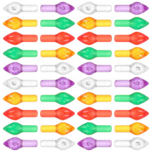400 Pcs Ceramic Christmas Tree Lights Multi-Color Twist Bulbs