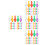 400 Pcs Ceramic Christmas Tree Lights Multi-Color Twist Bulbs 7
