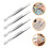 4 pezzi pinzette acciaio inox per , dritta 10