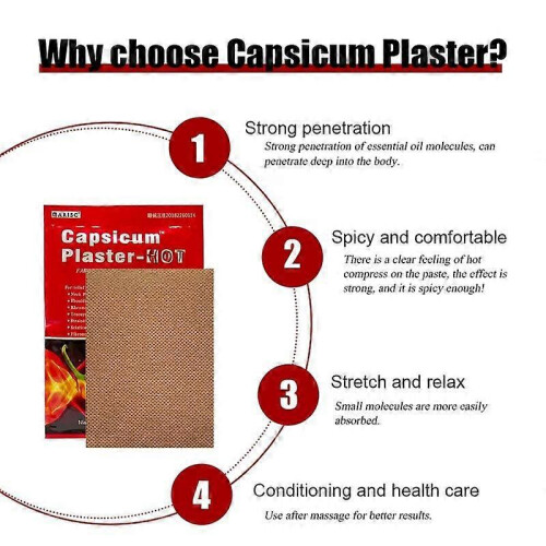 40pcs Capsicum Hot Patch Muscle Strain Back Knee Joint Patch 1