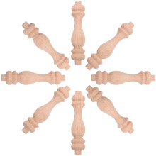 10 pezzi balaustra in legno 84 mm, aste non finite per scale e casa