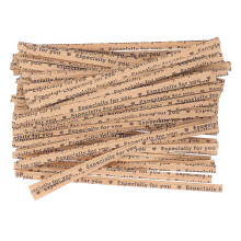 1000 pezzi fermagli in kraft riutilizzabili per pane e buste