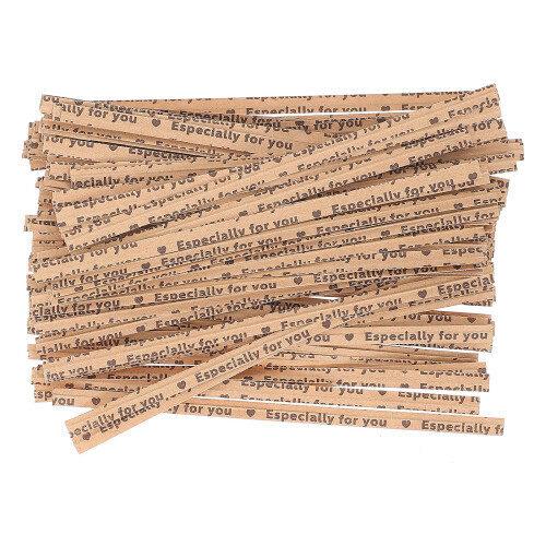 1000 pezzi fermagli in kraft riutilizzabili per pane e buste