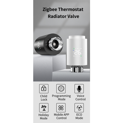 Black Friday Tuya ZigBee Smart Radiator Actuator TRV Programmable Thermostatic Radiator Valve App Remote Tempera 1