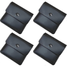 Tragbarer Taschenaschenbecher, feuerfest, geruchlos für Reisen im Freien, 4er-Pack