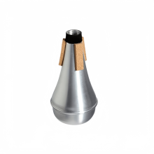 Trumpet Straight Mute Silver Aluminum Alloy Practice Musical Instrument Accessories