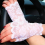2 Paar Spitzen-Handschuhe Polyester Halbfinger-Golf-UV-Schutz fingerlose halbe 3