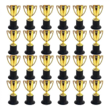 Black Friday 24 Pack Mini Trophy for Kids Awards,Plastic Gold Award Trophy Cups