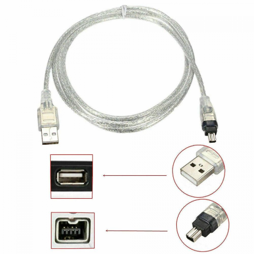 Black Friday For Mini DV MiniDV USB Data Cable FireWire IEEE 1394 HDV Camcorder to Edit PC 1