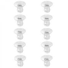 Flange Inserts 13/15/17/19/21mm 10PC,Compatible with Momcozy S12 Pro/S9 Pro/S12/S9 Wearable Breastpump Cup