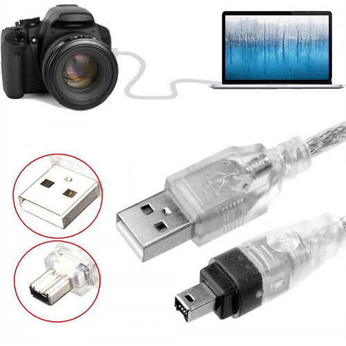Black Friday For Mini DV MiniDV USB Data Cable FireWire IEEE 1394 HDV Camcorder to Edit PC 2
