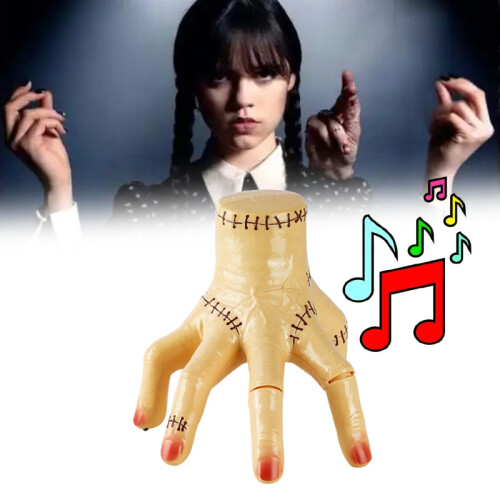 Thing Addams Wednesday Broken Hand Light Music Toys Prank Halloween Props Gift