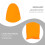 100Pièces Cache-Doigts Antidérapants Latex Orange 7