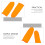 100Pièces Cache-Doigts Antidérapants Latex Orange 8