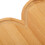 3pcs Heart Shaped Bamboo Cutting Board Serving Tray for Kitchen 9