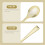 Gold Measuring Spoons Gold Appetizer Spoons Plastic 50pcs 6