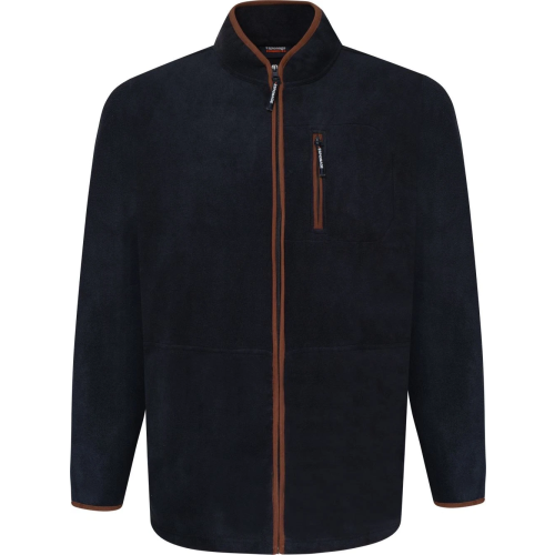 (Navy, 4XL) Espionage Microfleece Jacket For Men