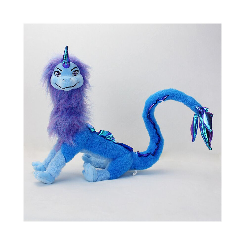 (Blue) The And Raya Last Dragon Bendable Plush Toy Soft Animal Stuffed Dolls
