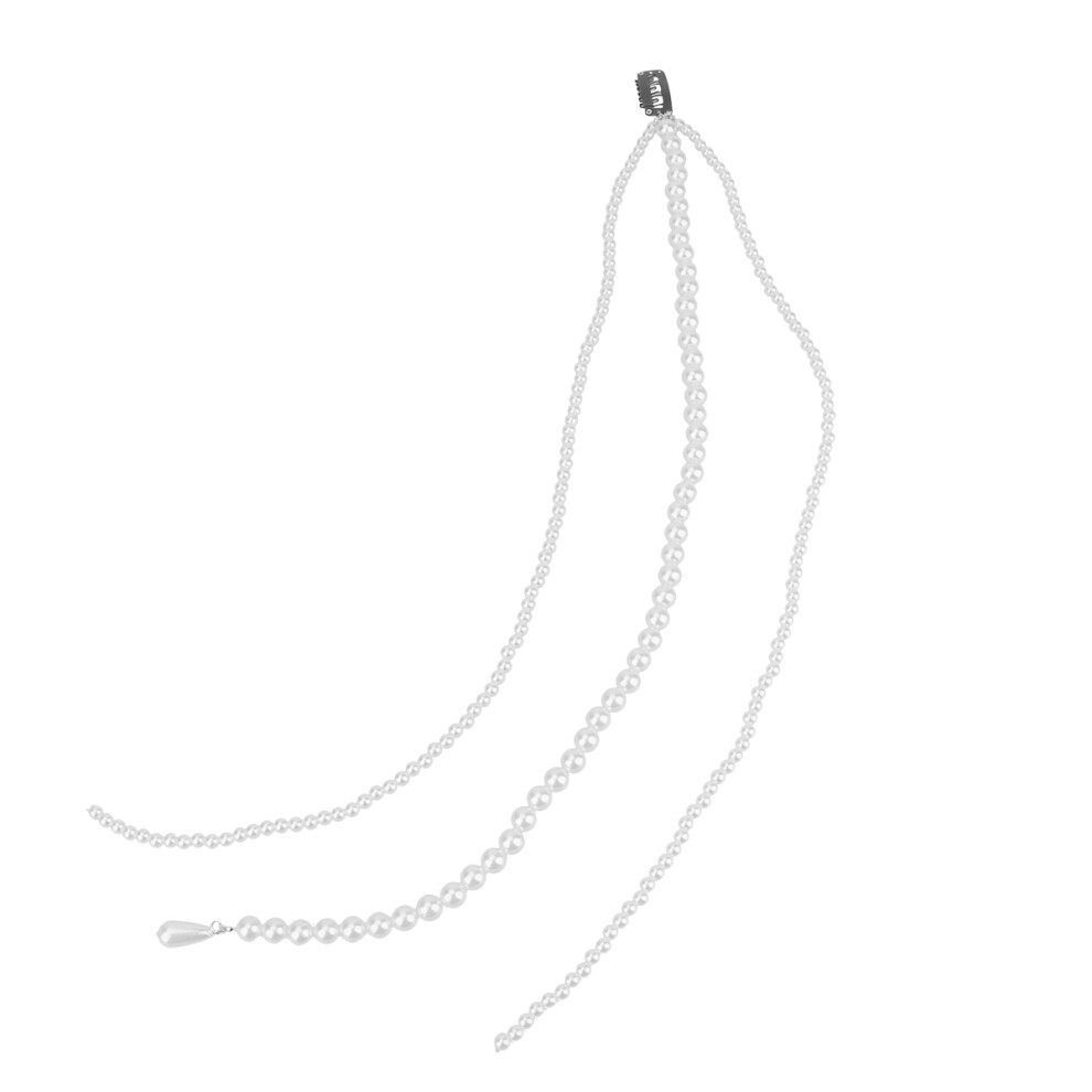Lange Haarspeld Met Parelketting Voor Vrouwen En-image