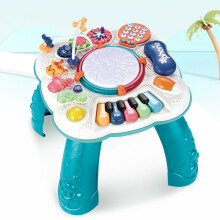 (Green) Baby Cemirk Activity Table Baby Musical Children Education Center Toys Activity