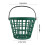 para pelotas con asa, verde, 50 unidades 7