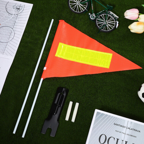 set bandiera per bicicletta e go-kart con asta, accessorio sicurezza 2