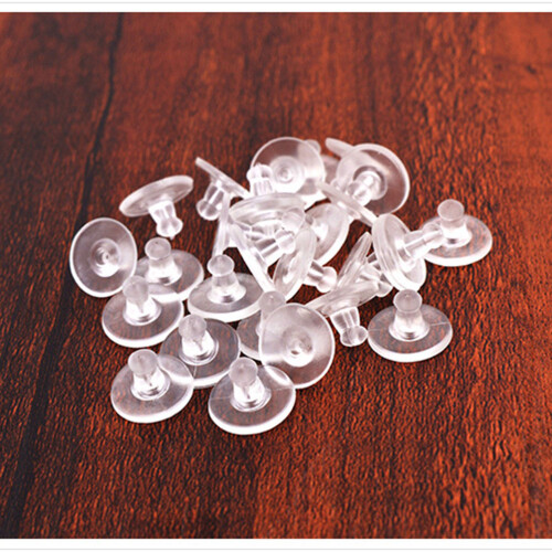 100 fermagli in silicone trasparenti per , sicuri e confortevoli 2
