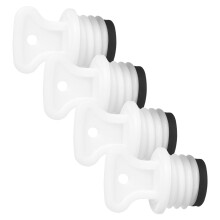4 stuks rubberen dop 21 mm voor warmwaterkruik, lekvrije afsluitstop