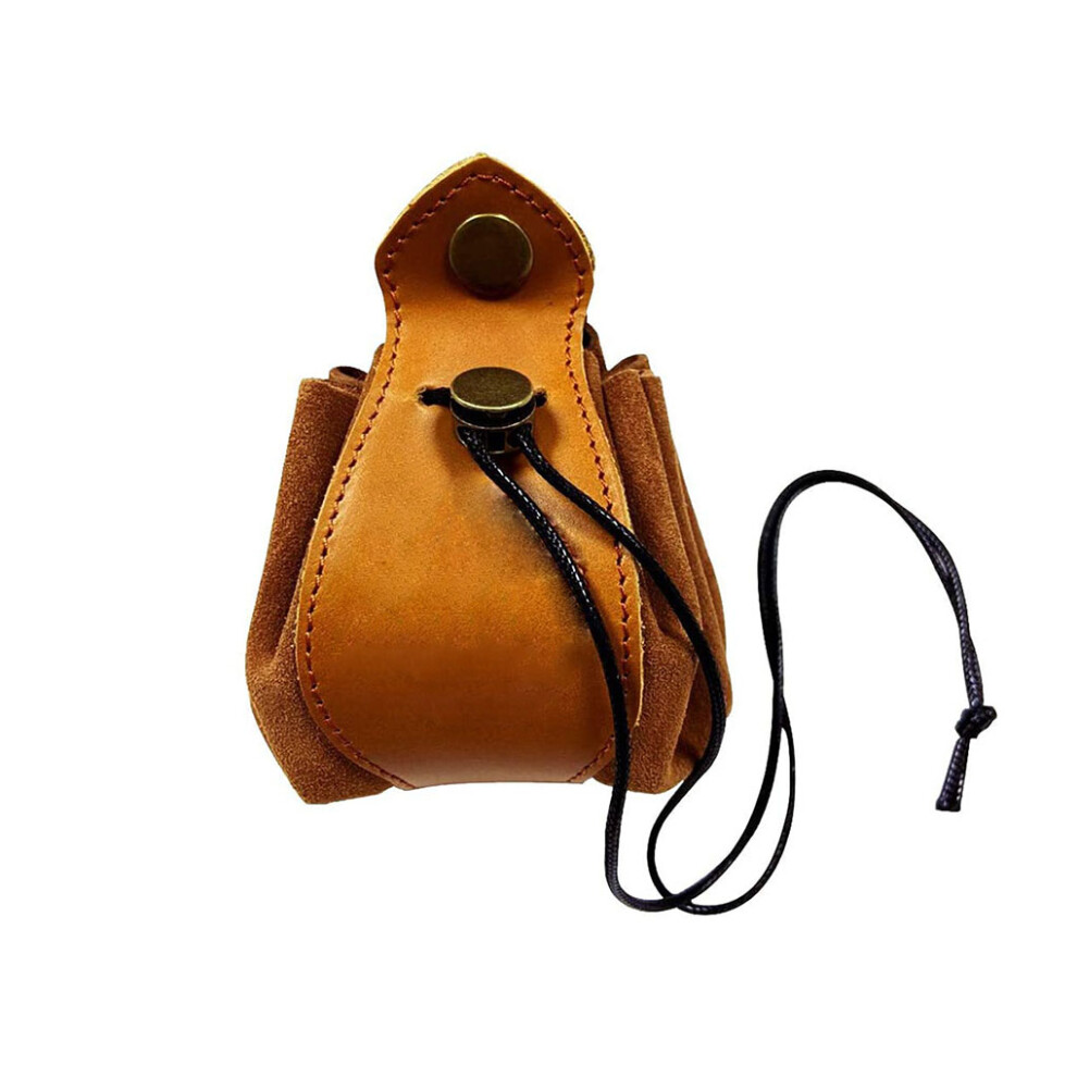 PU Leather Drawstring Pouch Coin Purse Durable Dice Bag Key Holder-image-OPC-PKK5SBT-NEW