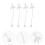 4 cannucce ricambio in silicone trasparente per a lento 6