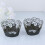 60 Pezzi Coppette Per Cupcake In Carta Antigoccia Nere 4