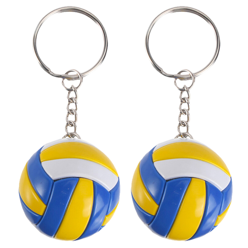 2 Volleybalsleutelhanger, Decoratief Sportbal Sieraduk-image