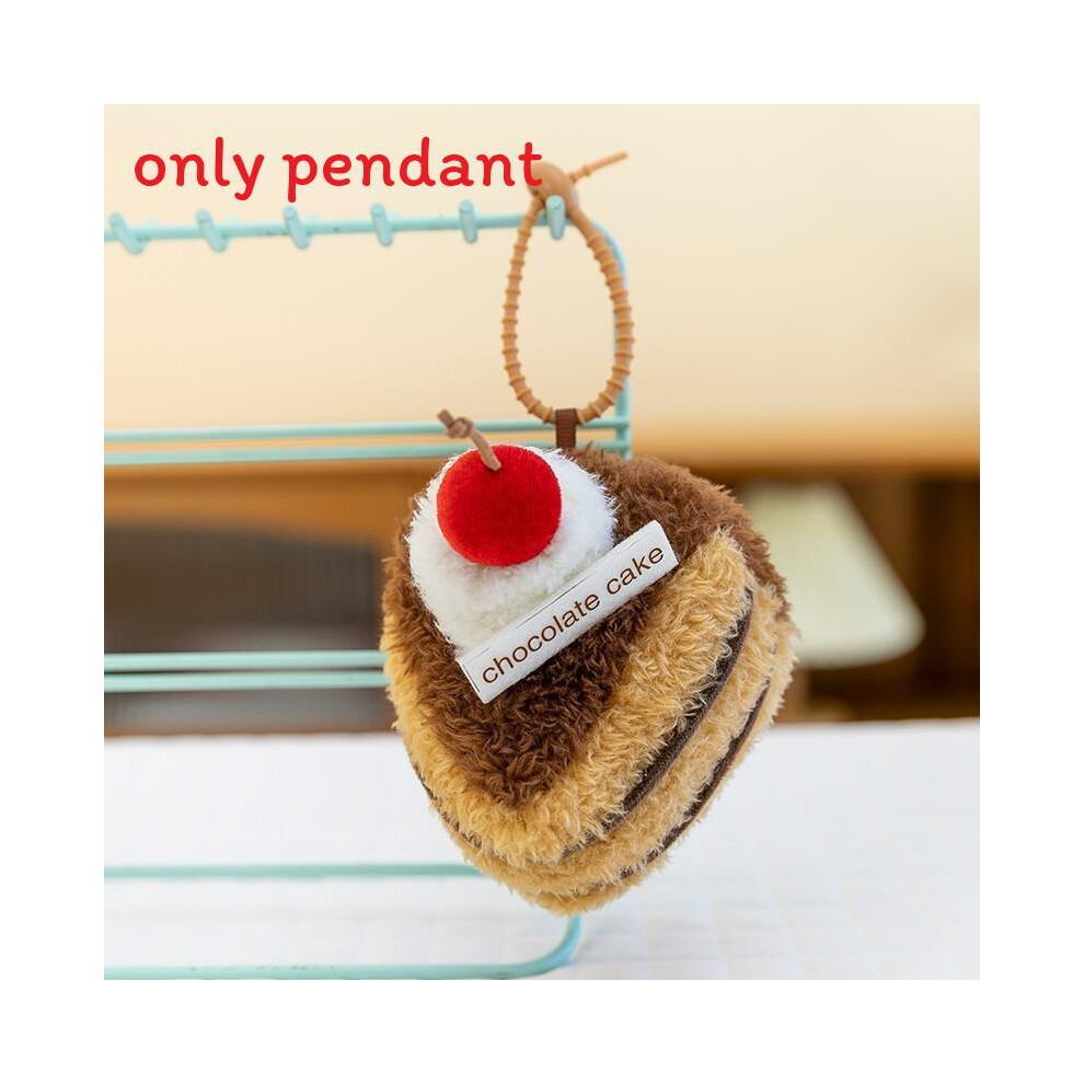 (ChocolateCake) Cake Fun Three Names Coffee Biscuits Plush Toy Pendant Bag For Decoration-image-OPC-PKK6JWD-NEW
