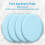 Lotion Applicator for Back, Feet, 4 Replaceable Pads with Long Handle, Back Sunscreen Applicator , A 3
